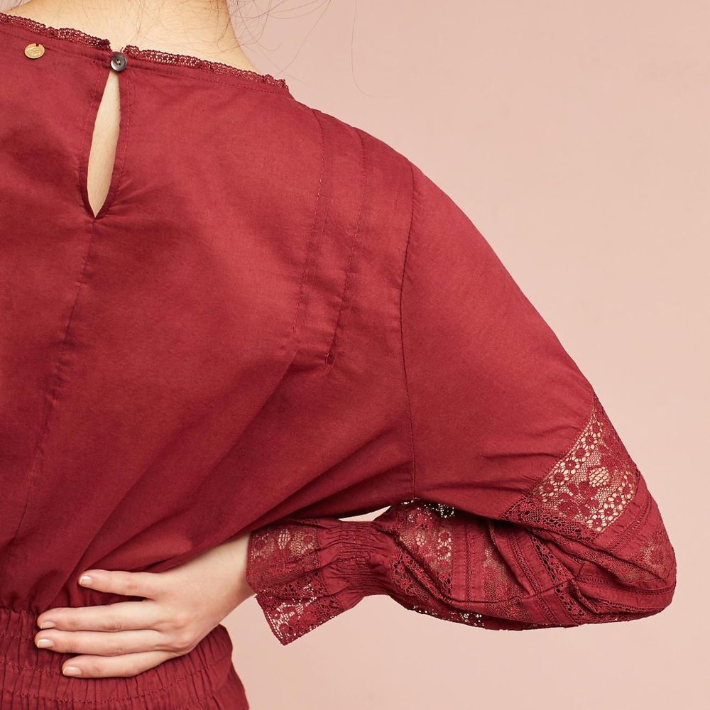 ANTHROPOLOGIE ROMIES TOP by ANTIK BATIK PARIS M - Picture 2 of 3
